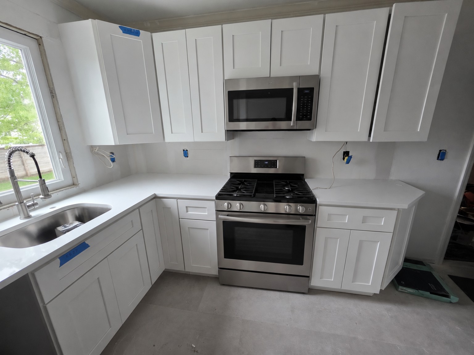 White Shaker kitchen project by A&J