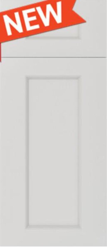 Double Dove White cabinet door slab
