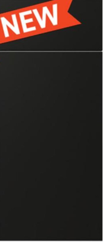 Matte Black cabinet door slab