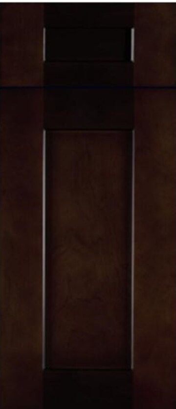 Shaker Espresso cabinet door slab