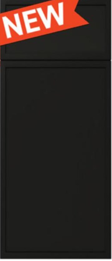 Slim Iron Black cabinet door slab